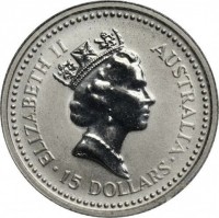 Platinum coin Australia KM# 108 ELIZABETH II. AUSTRALIA. RDM. 15 DOLLARS.