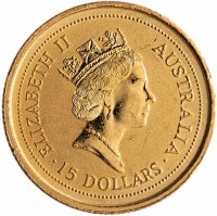 ELIZABETH II. AUSTRALIA. RDM. 15 DOLLARS.