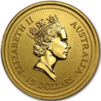 ELIZABETH II. AUSTRALIA. RDM. 15 DOLLARS.