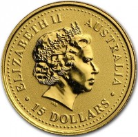 ELIZABETH II. AUSTRALIA. 15 DOLLARS. IRB.