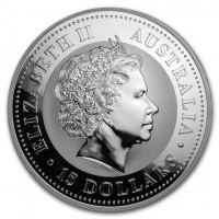 ELIZABETH II. AUSTRALIA. IRB. 15 DOLLARS.