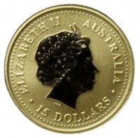 ELIZABETH II. AUSTRALIA. IRB. 15 DOLLARS.