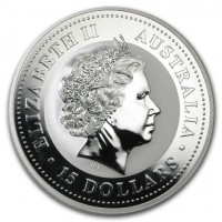 ELIZABETH II. AUSTRALIA. IRB. 15 DOLLARS.