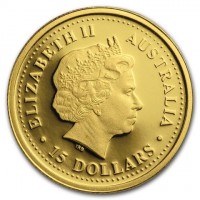 ELIZABETH II. AUSTRALIA. IRB. 15 DOLLARS.