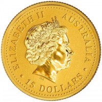 ELIZABETH II. AUSTRALIA. IRB. 15 DOLLARS.