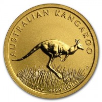 AUSTRALIAN KANGAROO. P. 1/10 OZ. 9999 GOLD. RV.