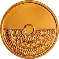 Colombia coin 1000 Pesos (1996 - 1998) obverse obverse of 1000 Pesos (1996 - 1998) coin with KM# 288 from Colombia.