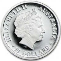 Platinum coin Australia KM# 1232 ELIZABETH II. AUSTRALIA. IRB. 15 DOLLARS.