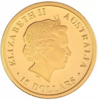 ELIZABETH II. AUSTRALIA. IRB. 15 DOLLARS.
