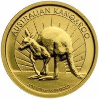 Gold coin Australia AUSTRALIAN KANGAROO. P. 2011 1/10 oz 9999 GOLD. AH.