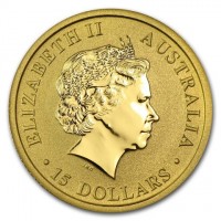 Gold coin Australia ELIZABETH II. AUSTRALIA IRB. 15 DOLLARS.