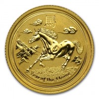 Gold coin Australia KM# 2102 馬. P. Year of the Horse. TV.