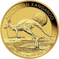 Gold coin Australia AUSTRALIAN KANGAROO. P. 2015 1oz 999 silver.