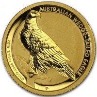 Gold coin Australia KM# 3294 AUSTRALIAN WEDGE-TAILED EAGLE. JM. 2016 1/10oz 9999 GOLD. P.