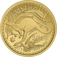 Gold coin Australia AUSTRALIA. 2018. 1/10 oz9999 Au.