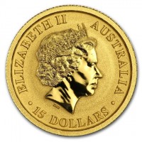 Gold coin Australia KM# 2809 ELIZABETH II. AUSTRALIA. IRB. 15 DOLLARS.