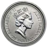 ELIZABETH II. AUSTRALIA. RDM. 25 DOLLARS.