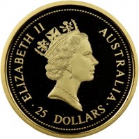 ELIZABETH II. AUSTRALIA. RDM. 25 DOLLARS.