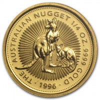 THE AUSTRALIAN NUGGET. 1/4 OZ. 9999 GOLD. P. 1996.