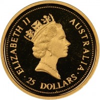 ELIZABETH II. AUSTRALIA. RDM. 25 DOLLARS.