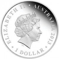 ELIZABETH II. AUSTRALIA 2013. IRB. 1 DOLLAR.