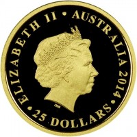 Gold coin  Australia  KM# 2180
