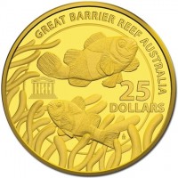 GREAT BARRIER REEF AUSTRALIA. 1. DOLLAR. UNESCO. AB.