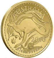 Gold coin Australia KM# 3772 AUSTRALIA. 2016. 1/4 oz9999 Au.