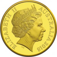Gold coin Australia ELIZABETH II. AUSTRALIA 2018. IRB.