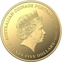 AUSTRALIAN COINAGE PORTRAIT 1998-2019. IRB. TWENTY FIVE DOLLARS.