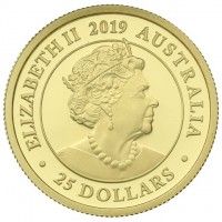ELIZABETH II. AUSTRALIA. JC. 25 DOLLARS.