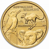 Gold coin Australia KM# 3966 AUSTRALIAN. WILDLIFE. 1/4 oz 9999 GOLD. 2020. P. NH.