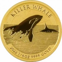 KILLER WHALE. P NH. 2022 1/4oz 9999 GOLD.