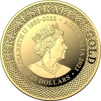 PURE AUSTRALIAN GOLD. ELIZABETH II 1952 - 2022. JC. AUSTRALIA 2023. 25 DOLLARS.