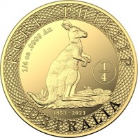 PORT PHILLIP. AUSTRALIA. 1/4 oz9999 Au. ¼. 1853 - 2023.