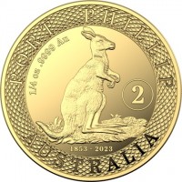 PORT PHILLIP. AUSTRALIA. 1/4 oz9999 Au. 2. 1853 - 2023.