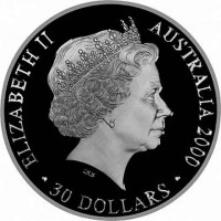 ELIZABETH II. AUSTRALIA 2000. IRB. 30 DOLLARS.
