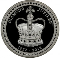 Silver coin Australia KM# 2096 DIAMOND JUBILEE. 1952 - 2012.