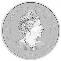 Platinum coin Australia KM# 3782 ELIZABETH II AUSTRALIA. IRB. 1/3 oz 9995 Pt 2019 30 DOLLARS.