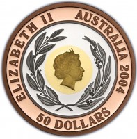 ELIZABETH II. AUSTRALIA 2004. IRB. 50 DOLLARS.