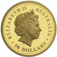 ELIZABETH II. AUSTRALIA. IRB. 50 DOLLARS.