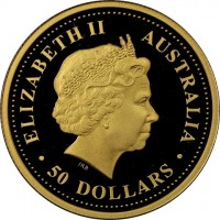 ELIZABETH II. AUSTRALIA. IRB. 50 DOLLARS.