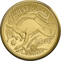 AUSTRALIA. 2016. 1/2 Oz9999 Au.