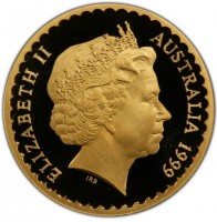 Gold coin Australia KM# 487 ELIZABETH II. AUSTRALIA. IRB. 1999.