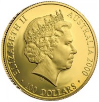 ELIZABETH II. AUSTRALIA 2000. IRB. 100 DOLLARS.