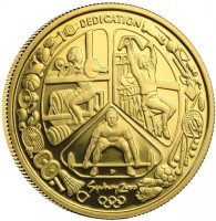 Gold coin Australia KM# 442 DEDICATION. P. Sydney 2000.