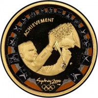 Gold coin Australia ACHIEVEMENT. P. Sydney 2000 TM ©.