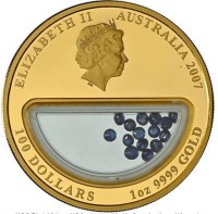 ELIZABETH II. IRB. AUSTRALIA 2007. 100 DOLLARS 1oz 9999 GOLD.
