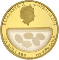 ELIZABETH II. IRB. AUSTRALIA 2008. 100 DOLLARS 1oz 9999 GOLD.