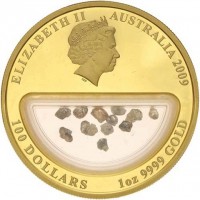 ELIZABETH II. IRB. AUSTRALIA 2009. 100 DOLLARS 1oz 9999 GOLD.